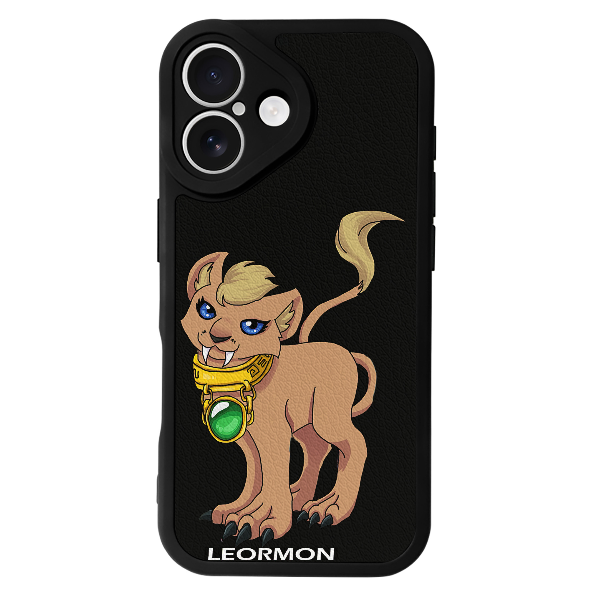 （画像用） Digimon デジタルモンスター/デジモン 【iPhone 16シリーズ対応】シリコンスマホケース（レザー調） 材質：シリコン